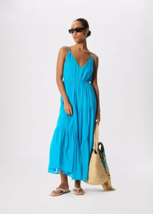 Cotton Maxi V Neck Sundress van Whistles