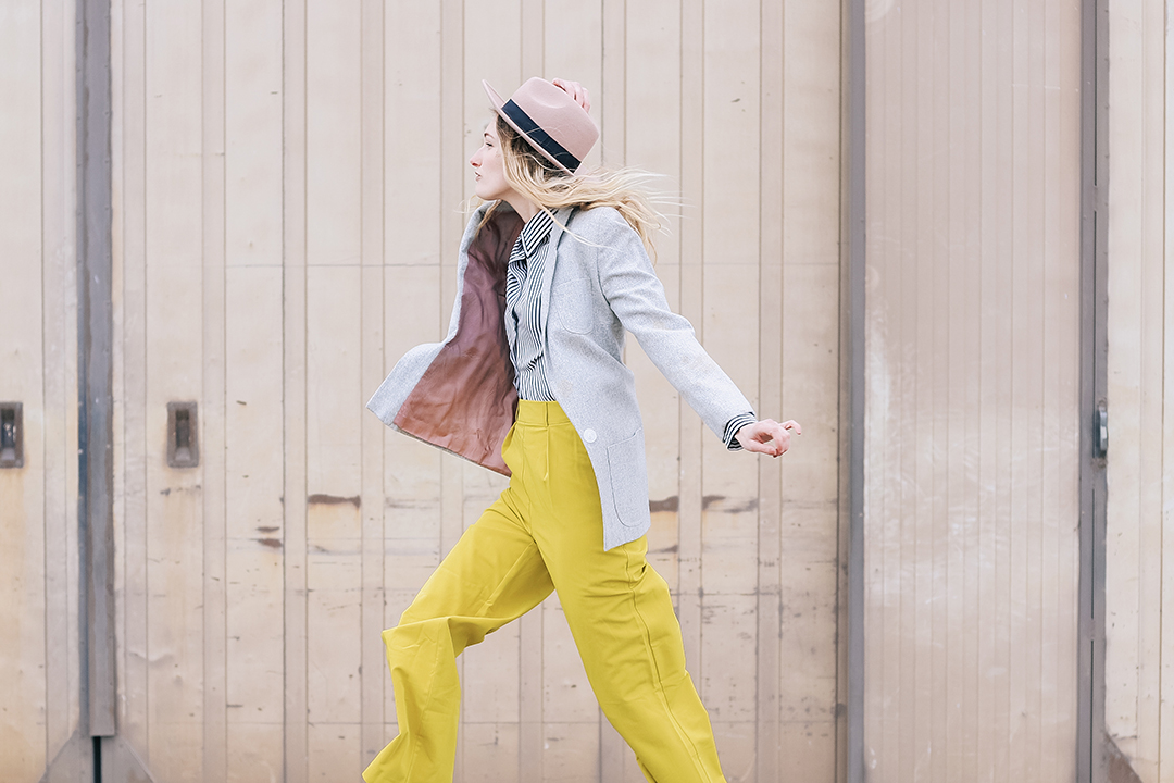 asos yellow pants
